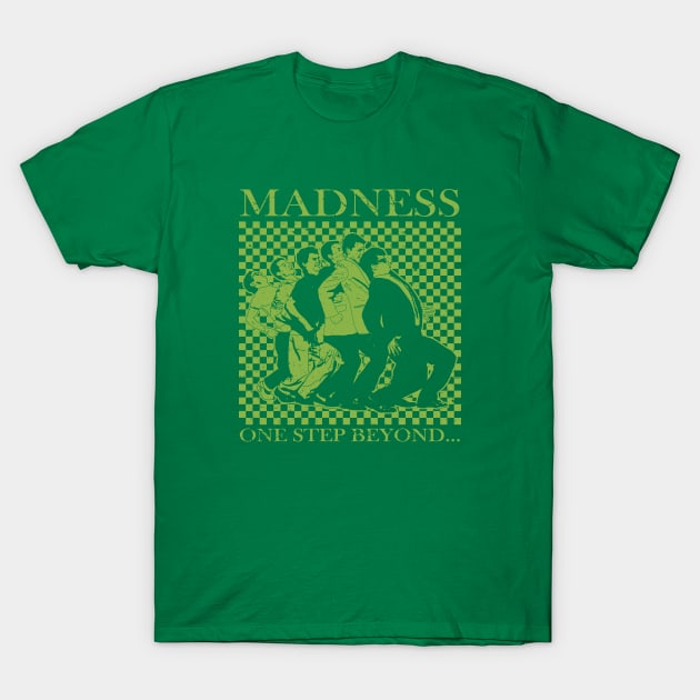 Madness - Retro Checkerboard Green T-Shirt by Skate Merch